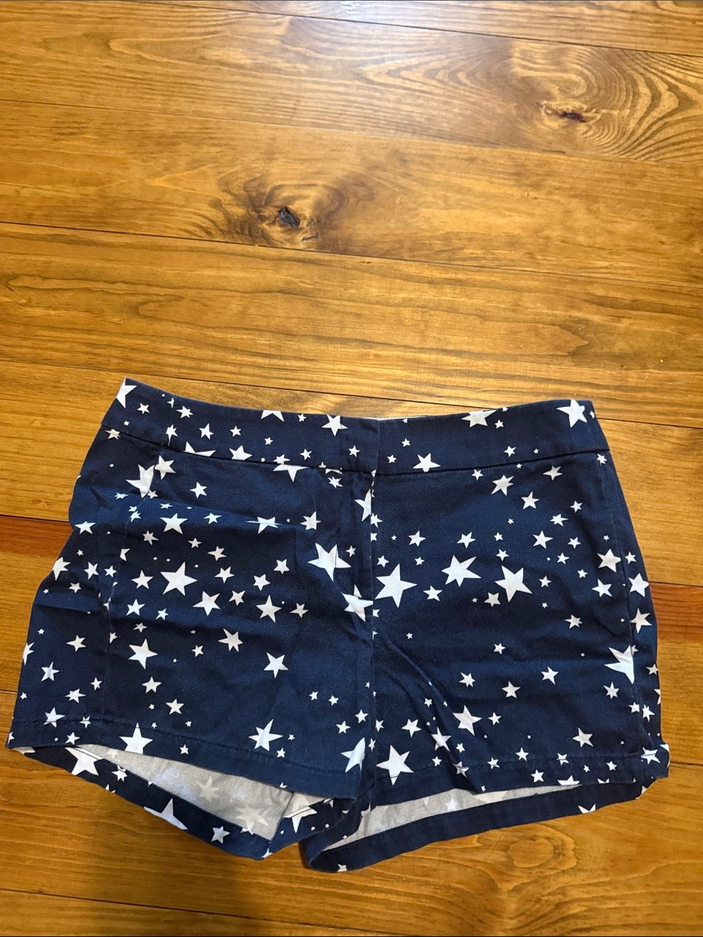 Sz 4 J. Crew Navy Star Print Women’s Shorts